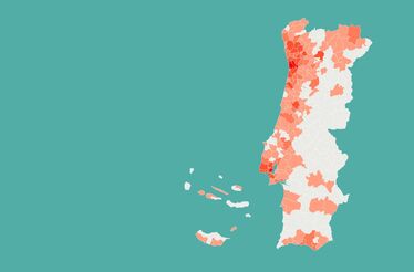 Mapa: Quais os concelhos com mais casos confirmados de covid-19 a 07 de Abril de 2020?